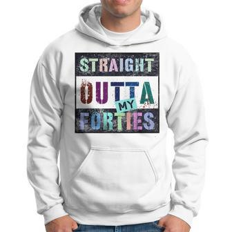 Straight Outta My Forties Vintage 50Th Birthday 1973 Legend Hoodie - Seseable