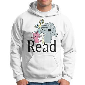 Teacher Library Read Book Club Piggie Elephant Pigeons V2 Men Hoodie - Thegiftio
