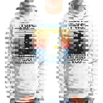 Tennis Because Murder Is Wrong Tennis Men Hoodie - Thegiftio