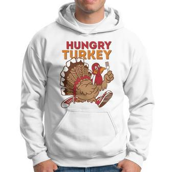 The Hungry Turkey Funny Thanksgiving Hoodie - Monsterry AU