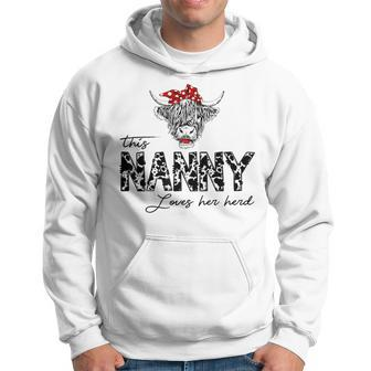 This Nanny Loves Her Herd Cowgirl Mothers Day Boys Girls Hoodie | Mazezy UK