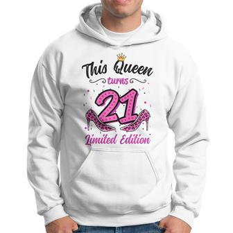 This Queen Turns 21 Girl 21St Birthday Hoodie | Mazezy