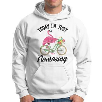 Today I Am Just Flamazing Flamingo Cycling Men Hoodie - Thegiftio UK