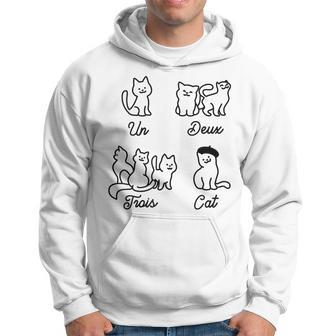 Un Deux Trois Cat Funny V2 Men Hoodie Graphic Print Hooded Sweatshirt - Seseable