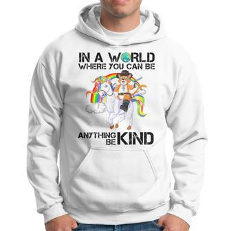 Unity Day In A World Where You Can Be Anything Be Kind V4 Hoodie - Seseable