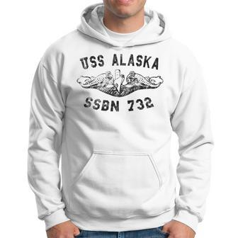 Uss Alaska Ssbn 732 Submarine Badge Vintage Hoodie - Seseable