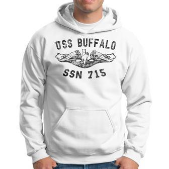 Uss Buffalo Ssn 715 Attack Submarine Badge Vintage Hoodie - Seseable