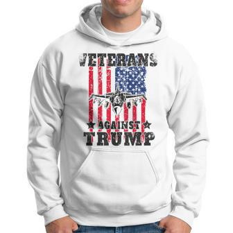 Veterans Against Trump Anti Trump Jet Flag Military Gifts Hoodie | Mazezy