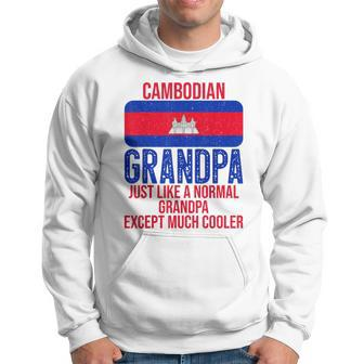 Vintage Cambodian Grandpa Cambodia Flag For Fathers Day Gift For Mens Hoodie | Mazezy