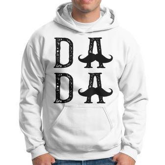 Vintage Dada Mustache Funny Dad Gift Idea Hoodie - Seseable