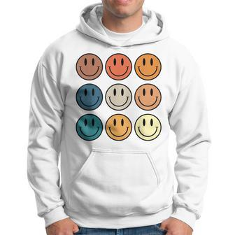 Vintage Smile Face 70S Vibe Retro Happy Smiling Face Hoodie | Mazezy
