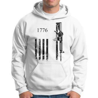 We The People - Gun Rights Ar15 Pro Guns Usa Flag On Back Hoodie - Seseable