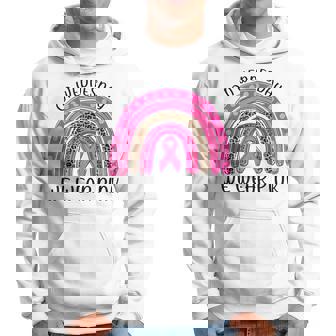 On Wednesday We Wear Pink Rainbow Breast Cancer Fighter Men Hoodie - Thegiftio