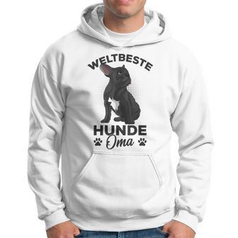 Weltbeste Hunde-Oma Französische Bulldogge Tee, Frenchie Frauchen Hoodie - Seseable