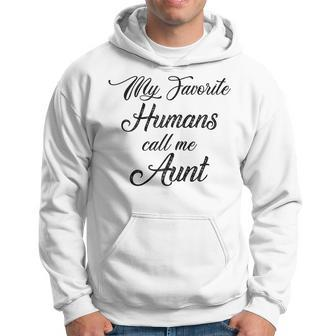 Womens Funny Auntie Gift From Nephew Niece Sayings Quote Aunt Men Hoodie Graphic Print Hooded Sweatshirt - Seseable