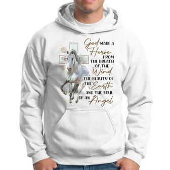 Womens God Made A Horse From The Breath Of The Wind The Beauty Of T Hoodie | Mazezy