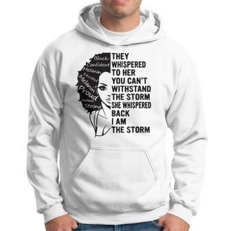 Womens Im The Storm Strong African Black History Month Hoodie - Seseable