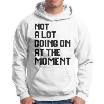 Womens Not A Lot Going On At The Moment Hoodie | Mazezy