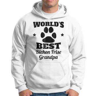 Worlds Best Bichon Frise Grandpa Dog Lover Gift For Mens Hoodie | Mazezy