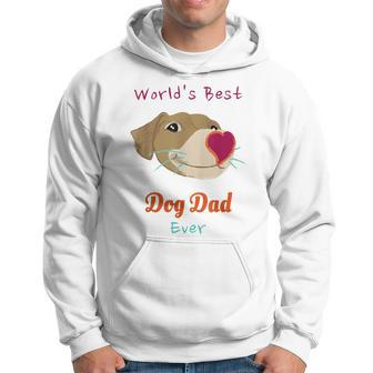 Worlds Best Dog Dad Ever Funny For Pets Lover Hoodie | Mazezy