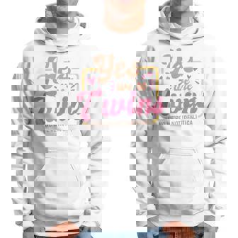 Yes Were Twins No Were Not Identical Twin Siblings Hoodie | Mazezy