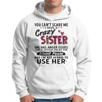 You Cant Scare Me I Have A Crazy Bestie Leopard Pink - Mens Standard Hoodie - Monsterry UK