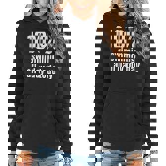100% Schwimmen Lustiges Hoodie für Surfer & Schwimmer - Seseable