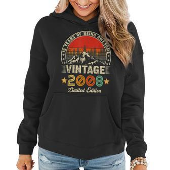 15 Year Old Gifts Vintage 2008 Limited Edition 15Th Birthday V11 Women Hoodie - Thegiftio UK