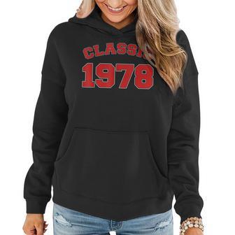 1978 Klassisches 42 Jahre Alt Geburtstag Hoodie für Männer & Frauen - Seseable