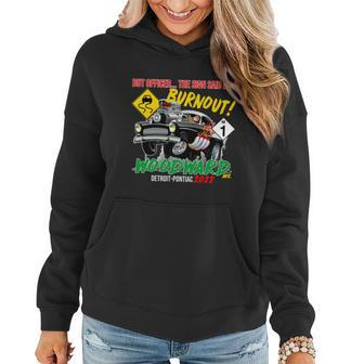 2022 Woodward Cruise Funny Burnout Officer Women Hoodie Graphic Print Hooded Sweatshirt - Thegiftio UK