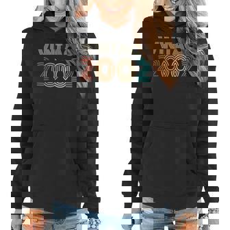 21 Year Old Gifts Born In 2002 Vintage 21St Birthday Retro Women Hoodie - Thegiftio UK