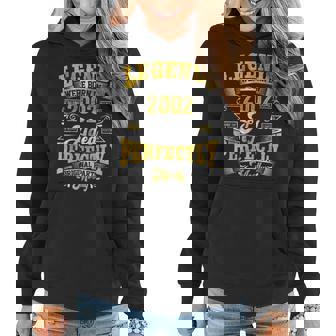 21 Years Old Vintage Legends Born In 2002 21St Birthday Gift Women Hoodie - Thegiftio UK