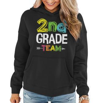 2Nd Grade Team 2Nd Grade Squad Teacher Gifts Women Hoodie | Mazezy
