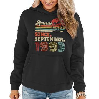 30 Year Old Awesome Since September 1993 30Th Birthday Women Hoodie - Thegiftio UK