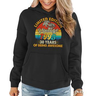 30 Year Old Gifts Vintage 1993 Limited Edition 30Th Birthday V10 Women Hoodie - Thegiftio UK