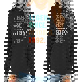 30 Years Old Gifts Legend Since October 1992 30Th Birthday V7 Women Hoodie Graphic Print Hooded Sweatshirt - Thegiftio UK