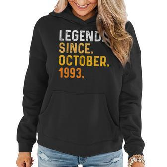 30 Years Old Gifts Legend Since October 1993 30Th Birthday V2 Women Hoodie - Thegiftio UK