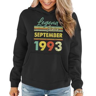 30 Years Old Gifts Legend Since September 1993 30Th Birthday V2 Women Hoodie - Thegiftio UK