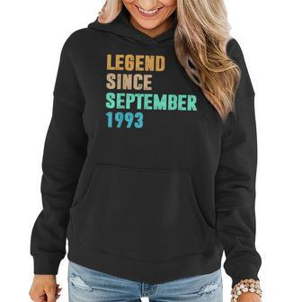 30 Years Old Gifts Legend Since September 1993 30Th Birthday V3 Women Hoodie - Thegiftio UK