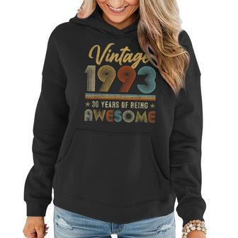 30Th Birthday Gift Vintage 1993 Limited Edition 30 Year Old Women Hoodie - Thegiftio UK