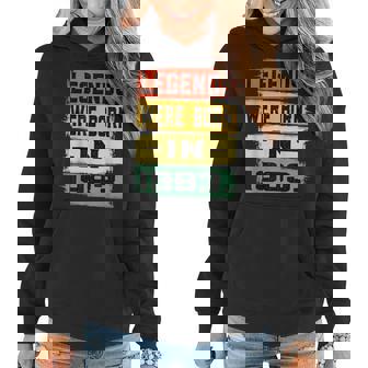 40Th Birthday Gifts 40 Years Legends Were Born In 1983 V2 Women Hoodie - Thegiftio UK