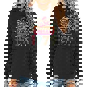 43Th Birthday Vintage October 1979 43 Years Old Men Women Women Hoodie Graphic Print Hooded Sweatshirt - Thegiftio UK