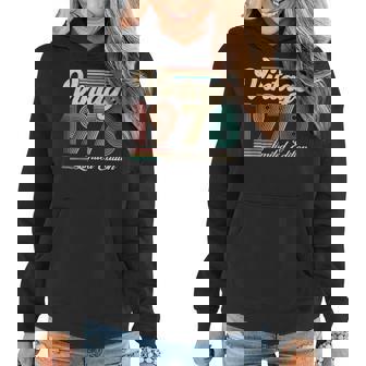 45 Year Old Vintage 1978 Limited Edition 45Th Birthday Retro Women Hoodie - Thegiftio UK