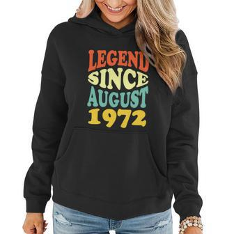 50 Year Old Legend Since August 1972 Birthday 50Th Women Hoodie - Monsterry UK