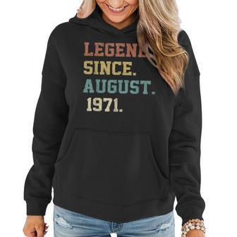 51 Years Old Legende Seit August 1971 Geburtstag Frauen Hoodie - Seseable