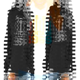 54Th Birthday Gifts Vintage 1969 Guitarist Guitar Lovers Women Hoodie - Seseable
