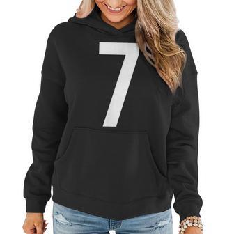 7 Zahlen Buchstaben Symbol Alphabet Initiale Frauen Hoodie - Seseable