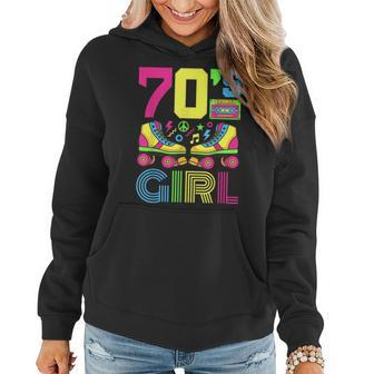 70S Girl 1970S Fashion Theme Party Outfit Seventies Costume Women Hoodie | Mazezy