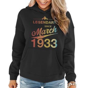 90 Geburtstag 90 Jahre Alt Legendär Seit März 1933 V4 Frauen Hoodie - Seseable