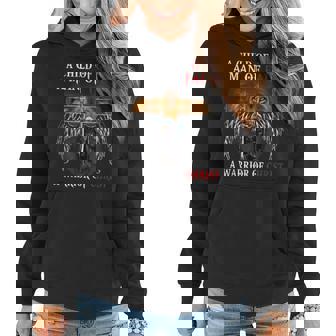 A Child Of God A Man Of Faith A Warrior Of Christ Lion Women Hoodie - Seseable